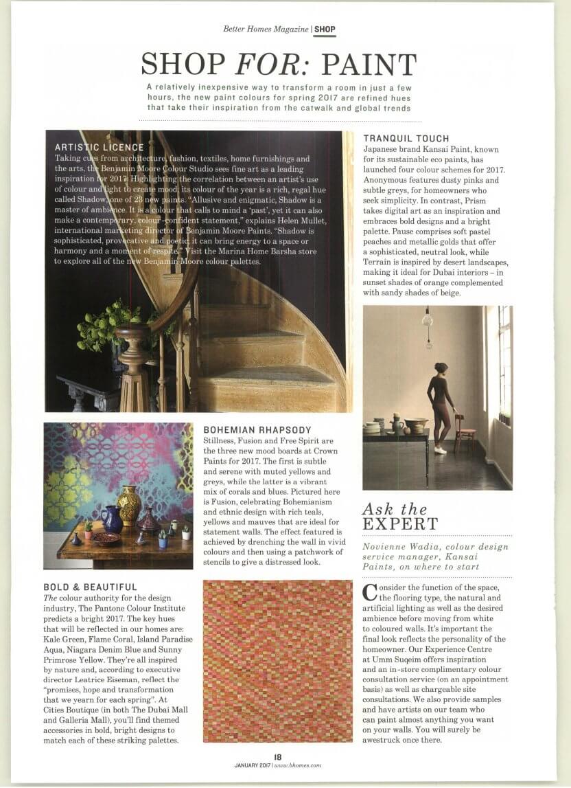 Benjamin Moore - Better Homes - January 2017 - Page 18