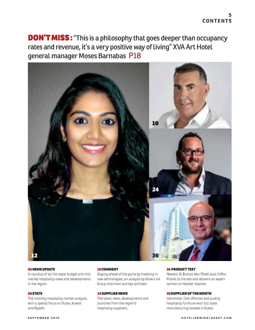 Draw Link Group - Hotelier Express Middle East - September 2016 - Page 5